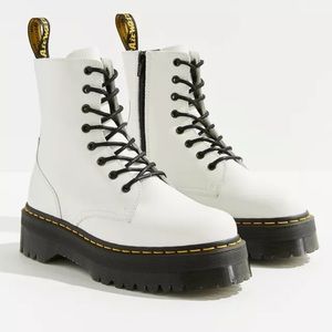 Platform White Doc Martins